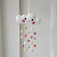Baby Mobile Häkelwolke rosa