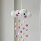 Baby Mobile Häkelwolke rosa