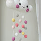 Baby Mobile Häkelwolke rosa