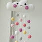 Baby Mobile Häkelwolke rosa