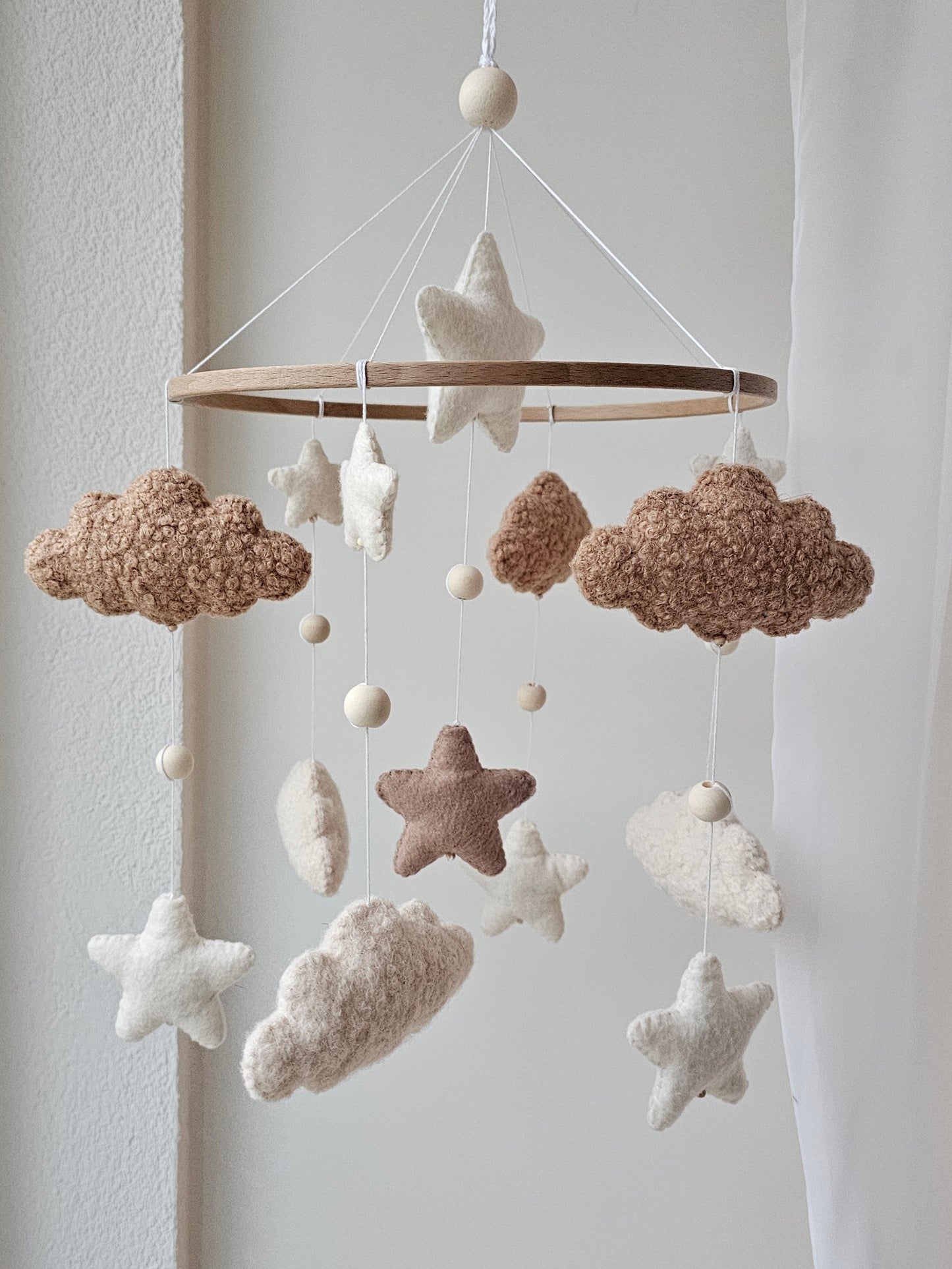 Baby Mobile Simply Pouffy crème
