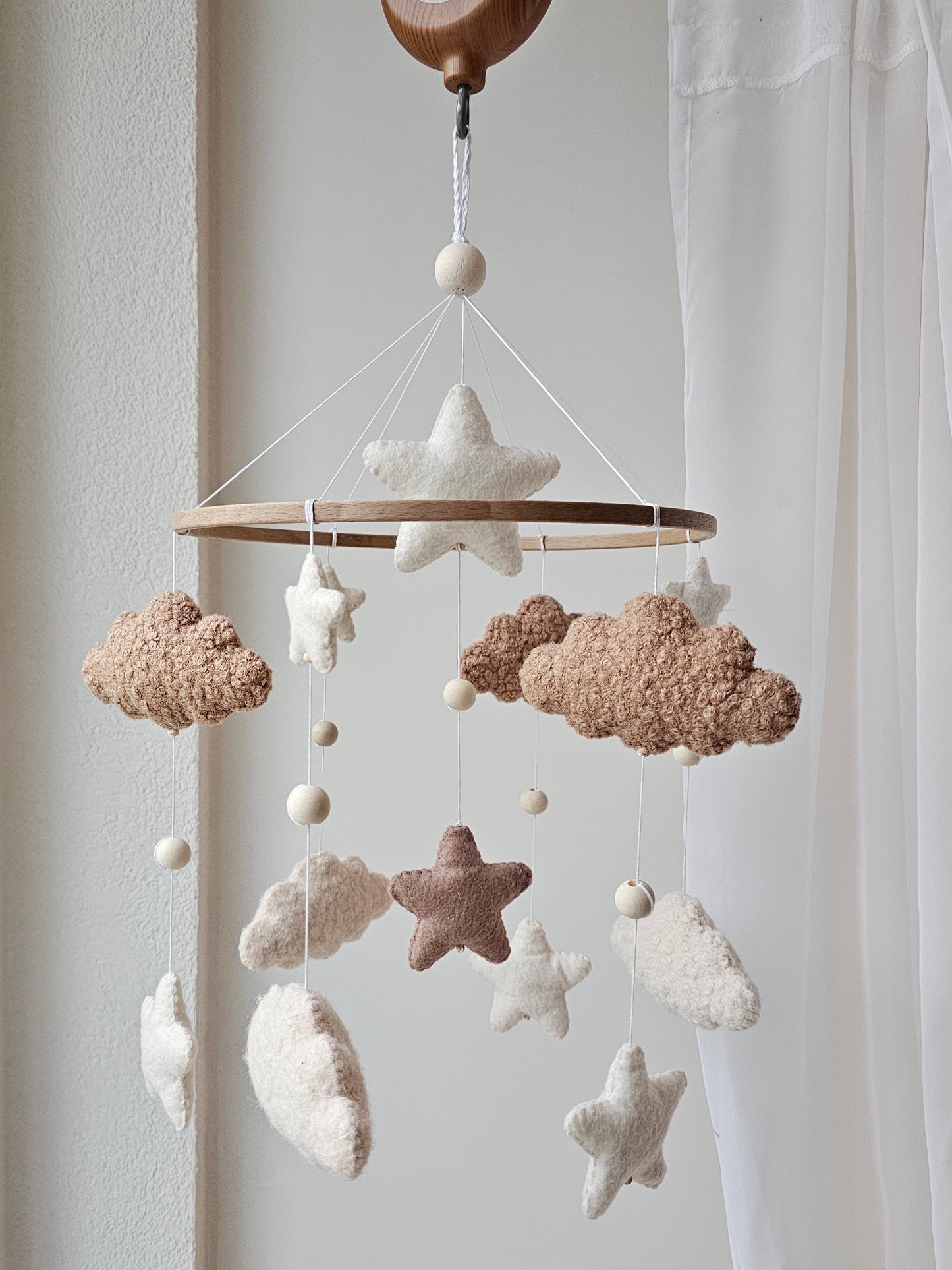 Baby Mobile Simply Pouffy crème