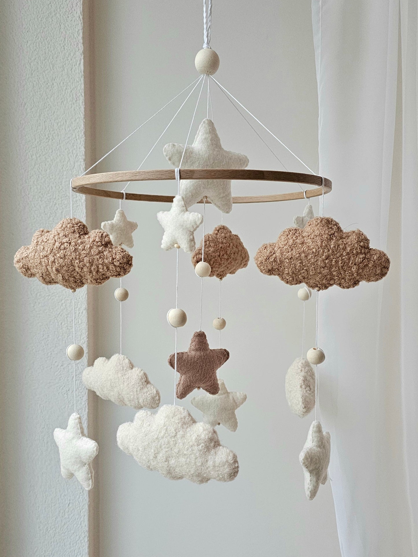 Baby Mobile Simply Pouffy crème