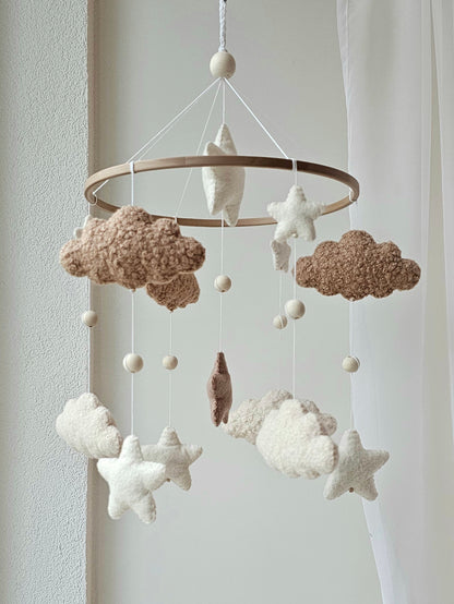 Baby Mobile Simply Pouffy crème