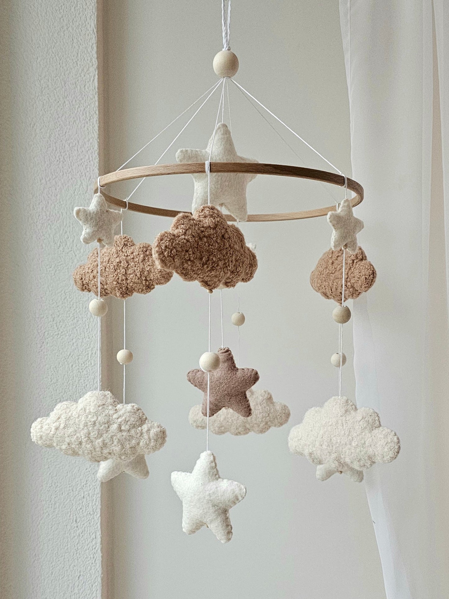 Baby Mobile Simply Pouffy crème