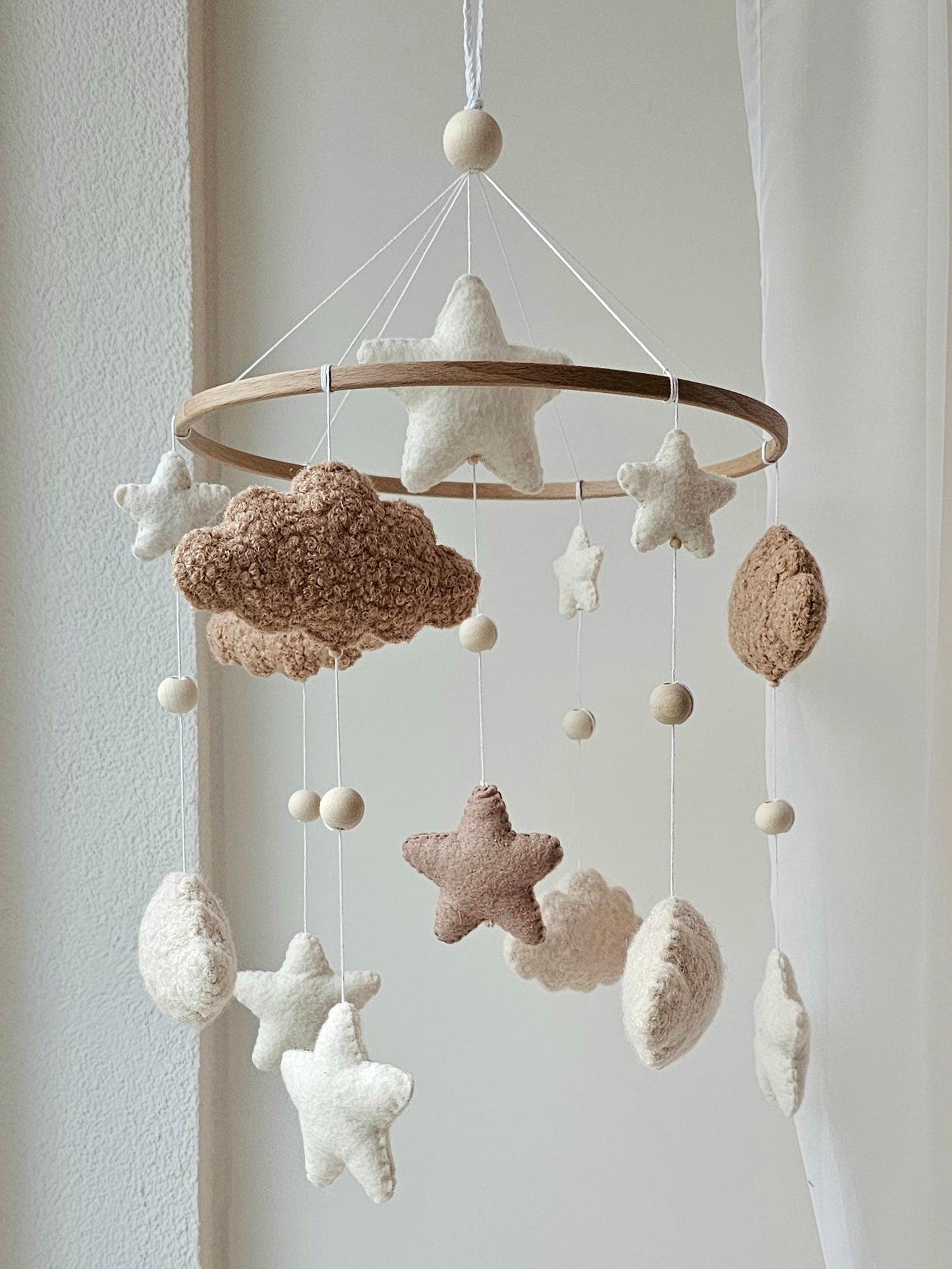 Baby Mobile Simply Pouffy crème