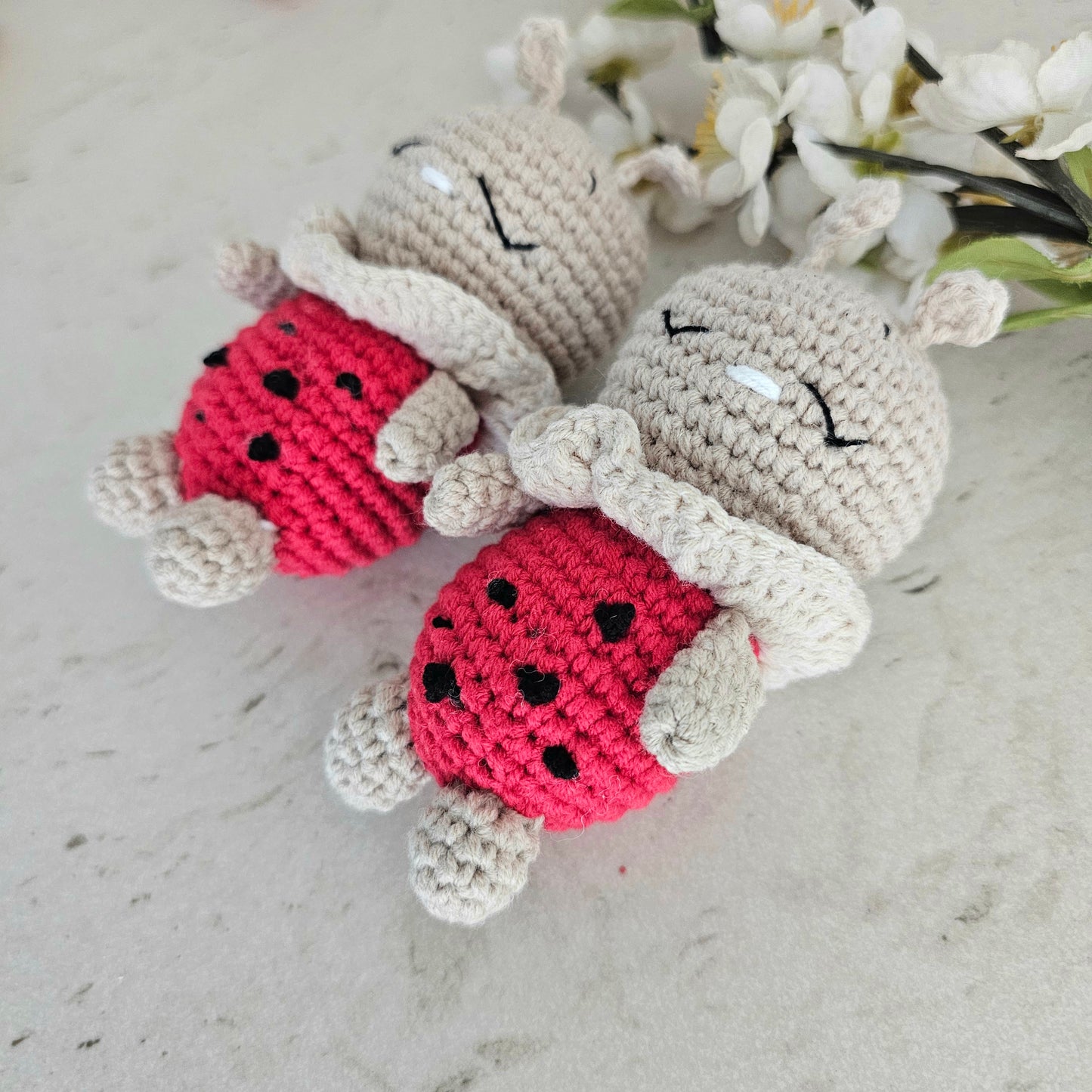Crochet Mini Marienkäfer