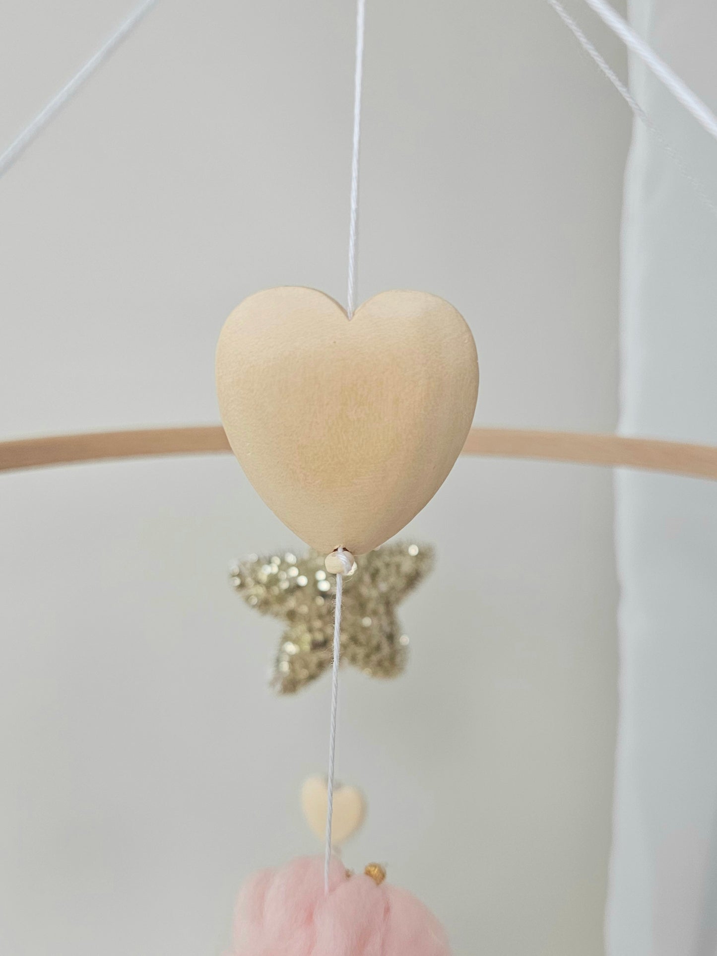 Baby Mobile Ballerina altrosa