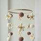 Baby Mobile Flower Power beige