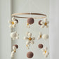 Baby Mobile Flower Power beige