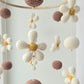 Baby Mobile Flower Power beige