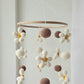 Baby Mobile Flower Power beige