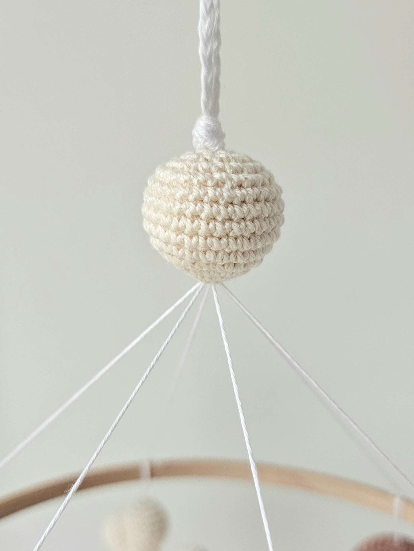 Baby Mobile Flower Power beige
