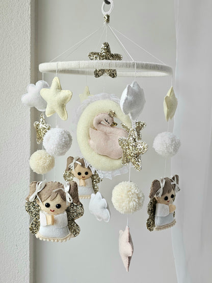 Baby Mobile Engelchen rosa