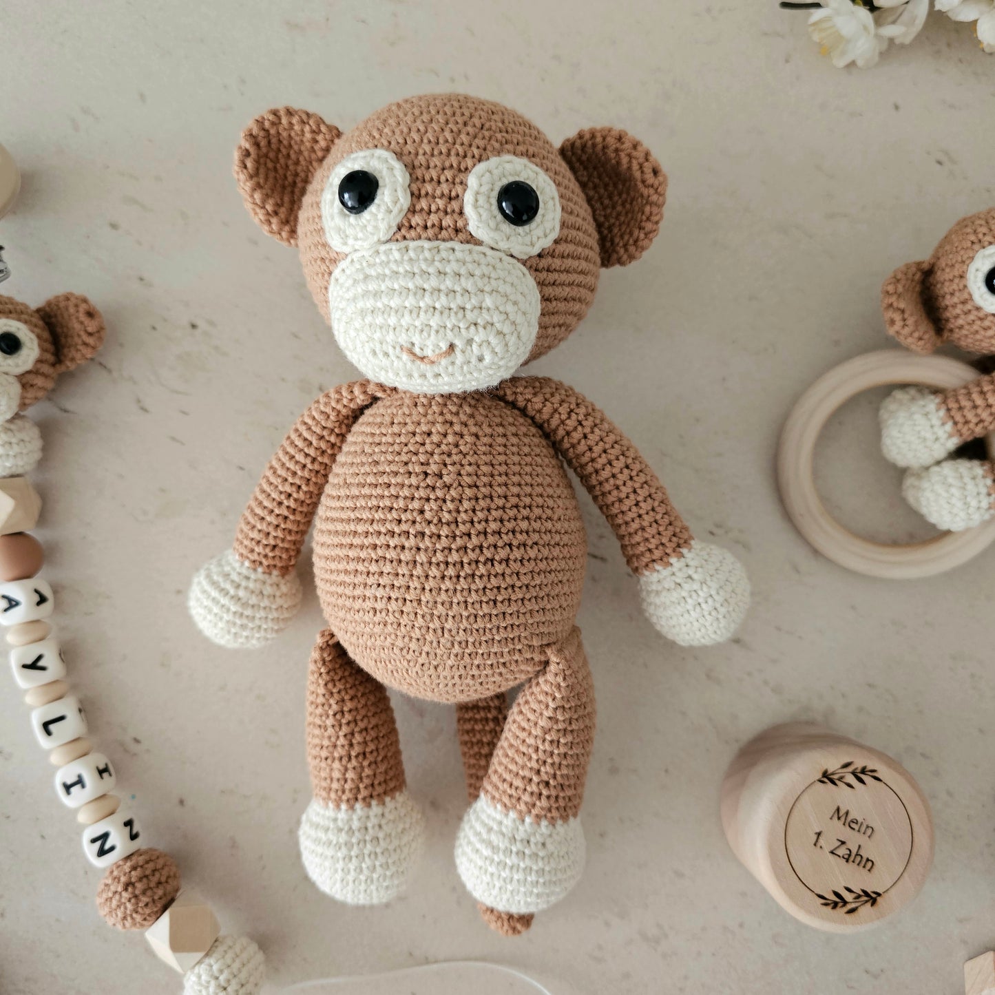 XXL Set Crochet Liebe Äffchen