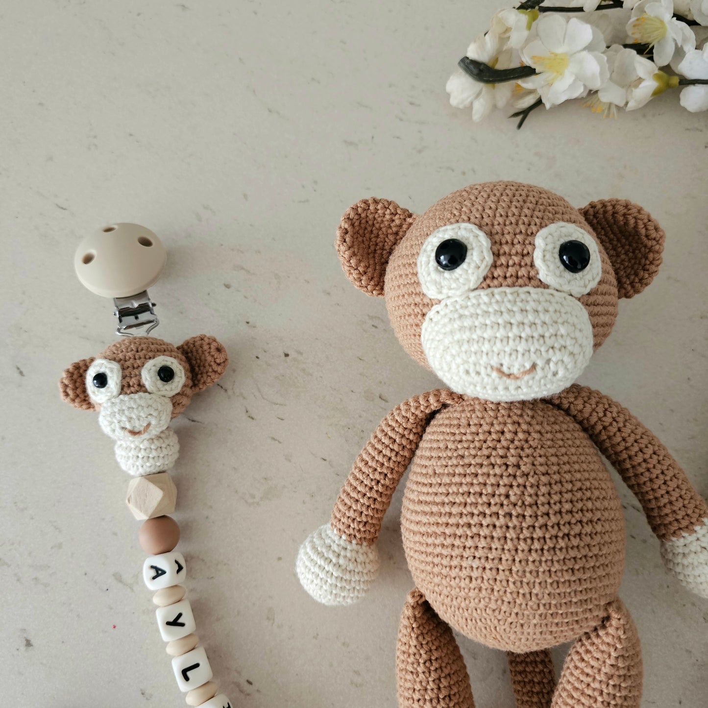 XXL Set Crochet Liebe Äffchen