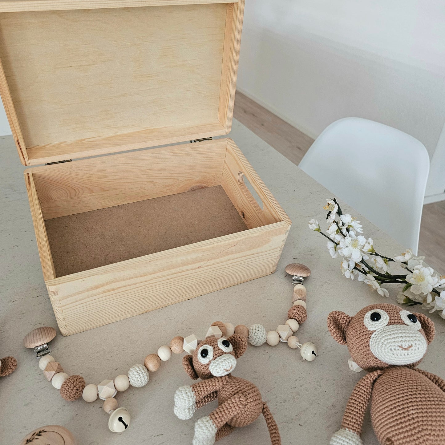 Ultra Set Äffchen mit Erinnerungsbox personalisiert