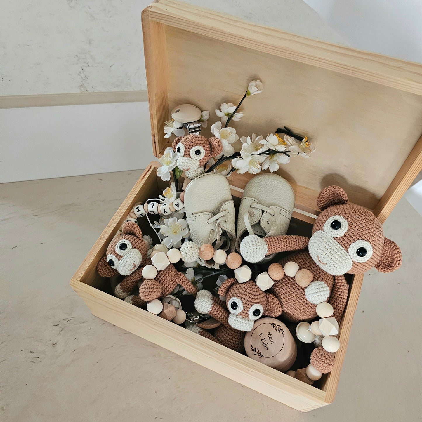 Ultra Set Äffchen mit Erinnerungsbox personalisiert