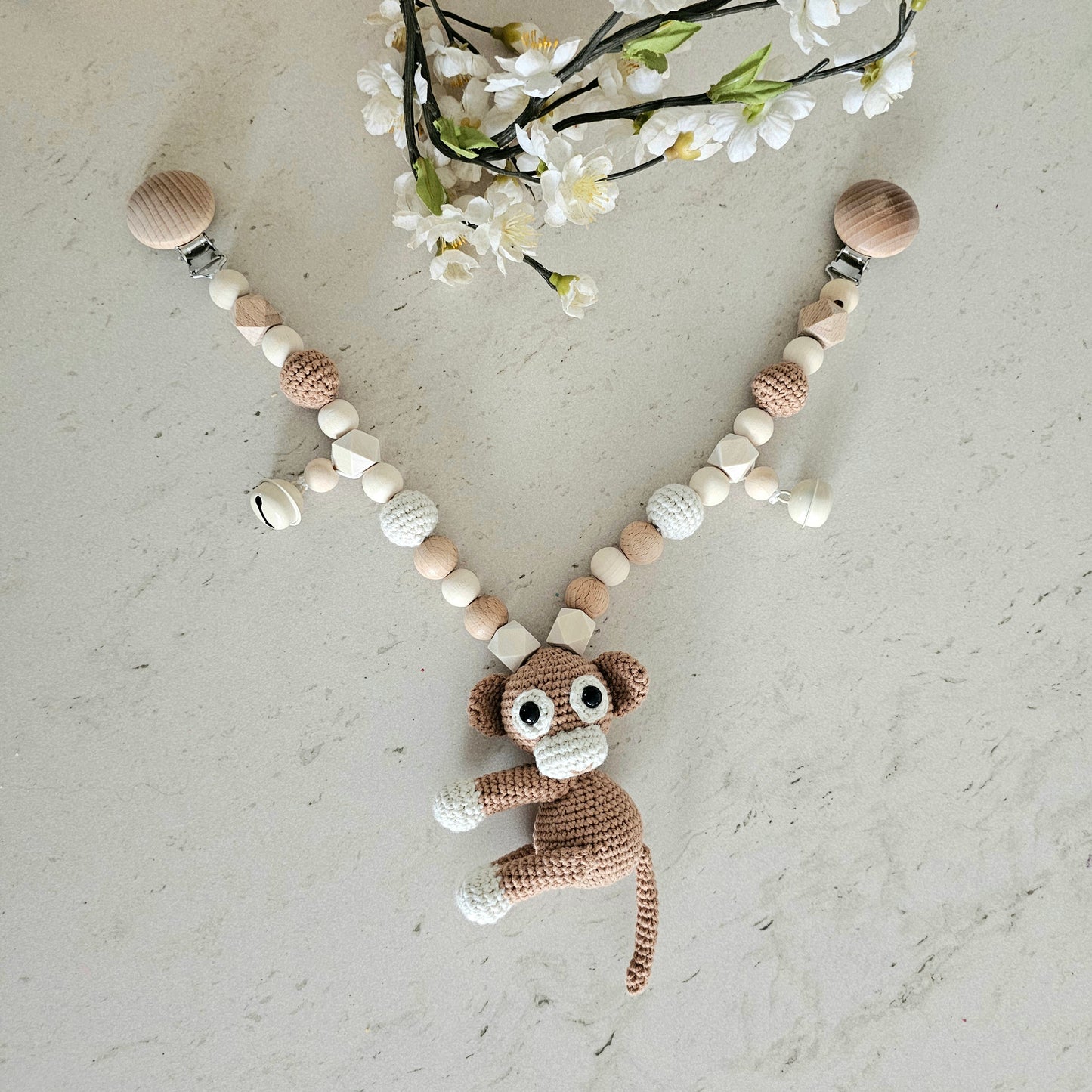 Erinnerungsbox personalisiert mit XXL Set Crochet Liebe Äffchen