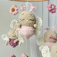 Baby Mobile Schmetterling Blumen Traum rosa