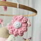 Baby Mobile Schmetterling Blumen Traum rosa