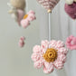Baby Mobile Schmetterling Blumen Traum rosa