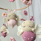 Baby Mobile Schmetterling Blumen Traum rosa