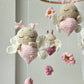 Baby Mobile Schmetterling Blumen Traum rosa