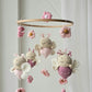 Baby Mobile Schmetterling Blumen Traum rosa