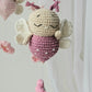 Baby Mobile Schmetterling Blumen Traum rosa