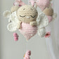 Baby Mobile Schmetterling Blumen Traum rosa