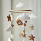 Baby Mobile Bärchen mit Mütze hellgelb