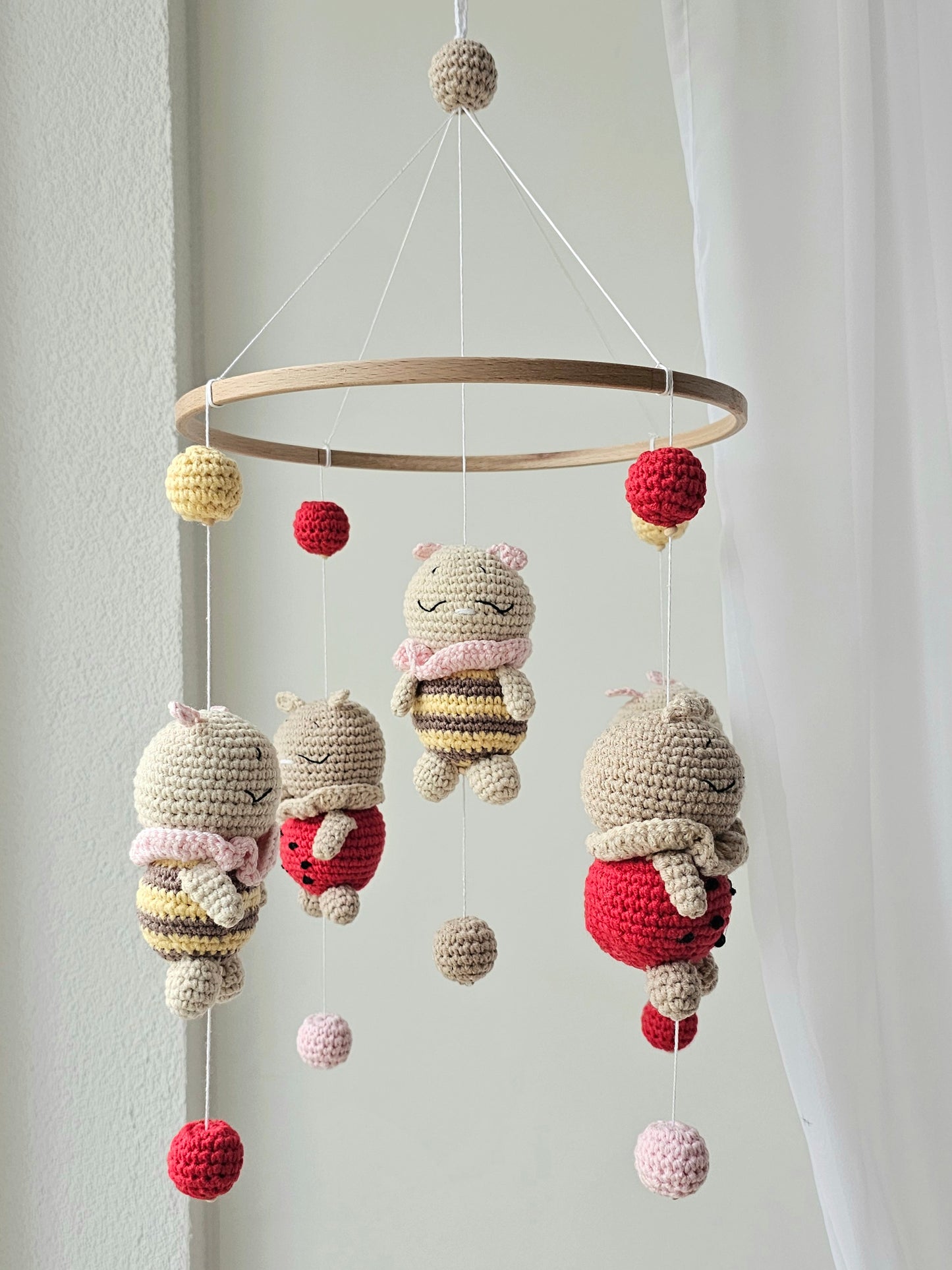 Baby Mobile Bienchen und Marienkäfer