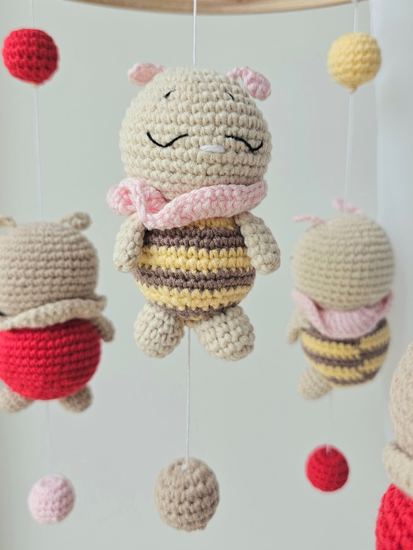 Baby Mobile Bienchen und Marienkäfer