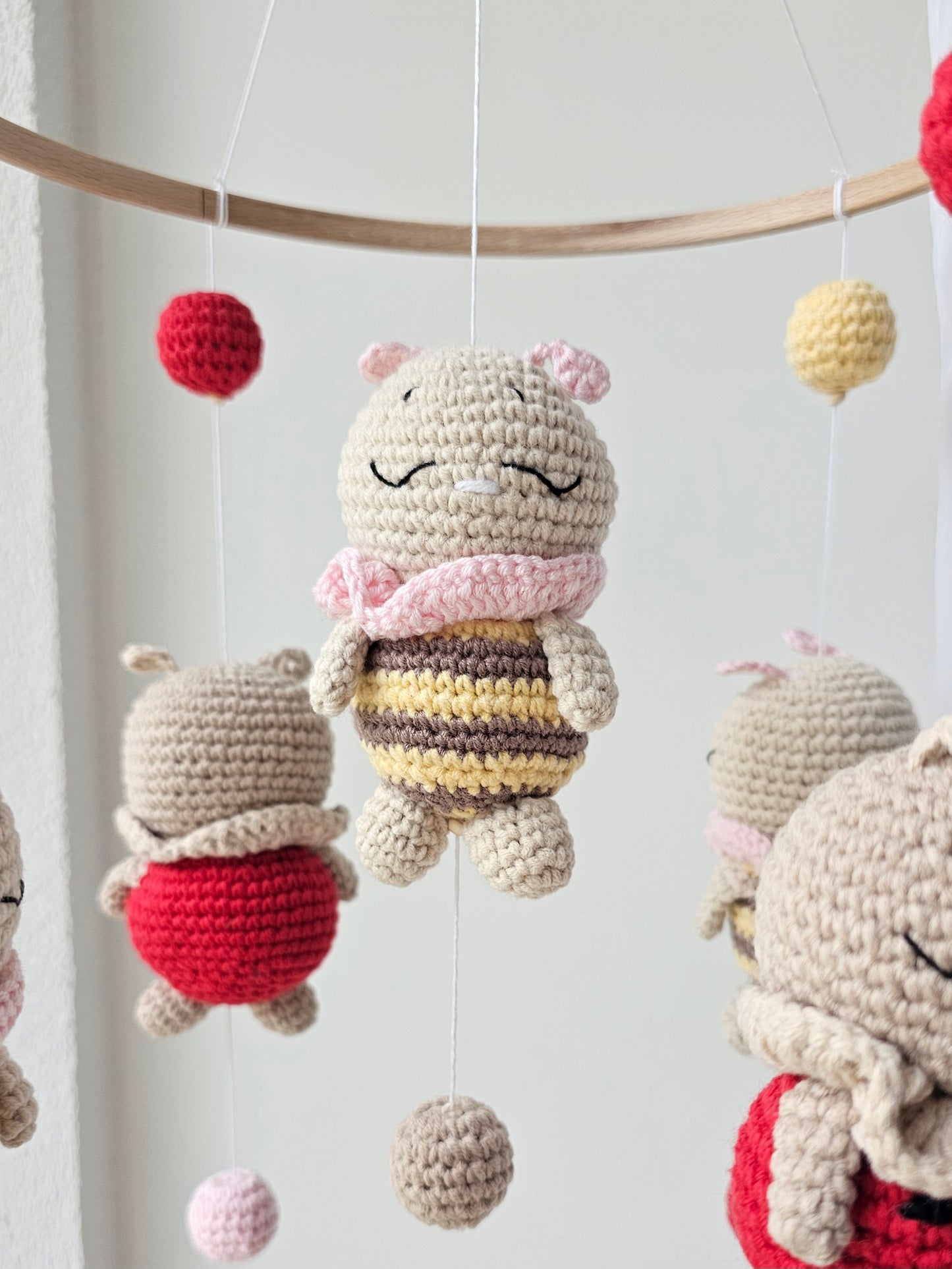 Baby Mobile Bienchen und Marienkäfer