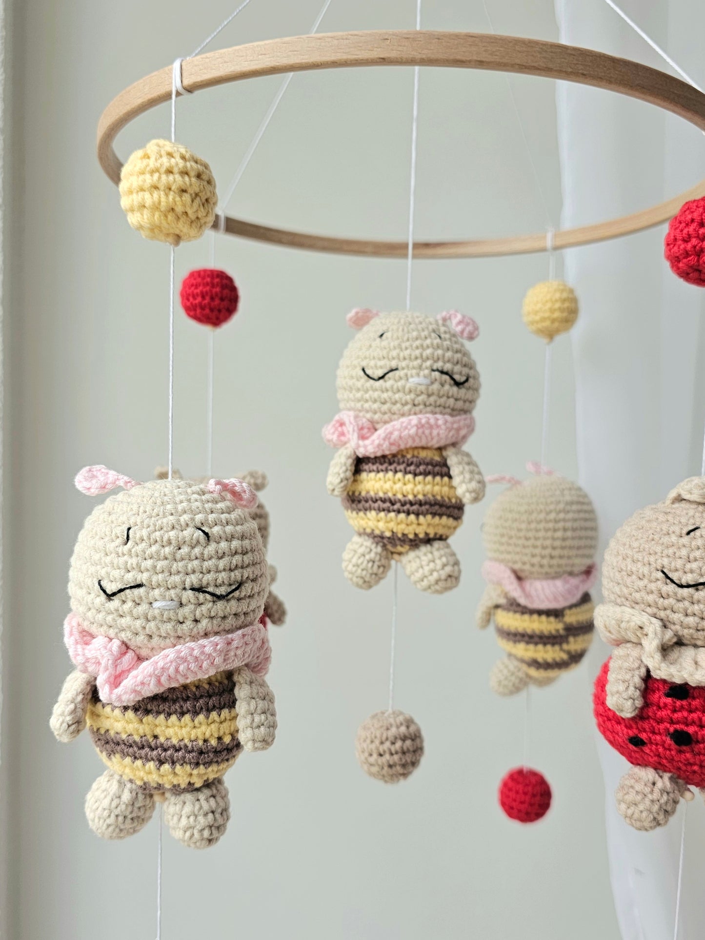 Baby Mobile Bienchen und Marienkäfer