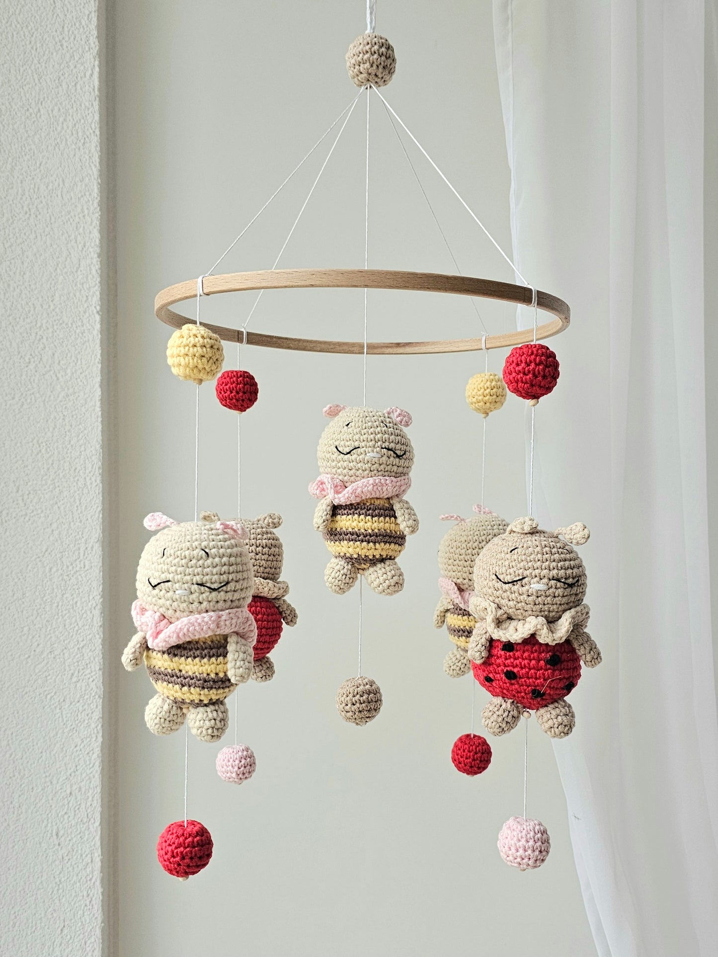 Baby Mobile Bienchen und Marienkäfer