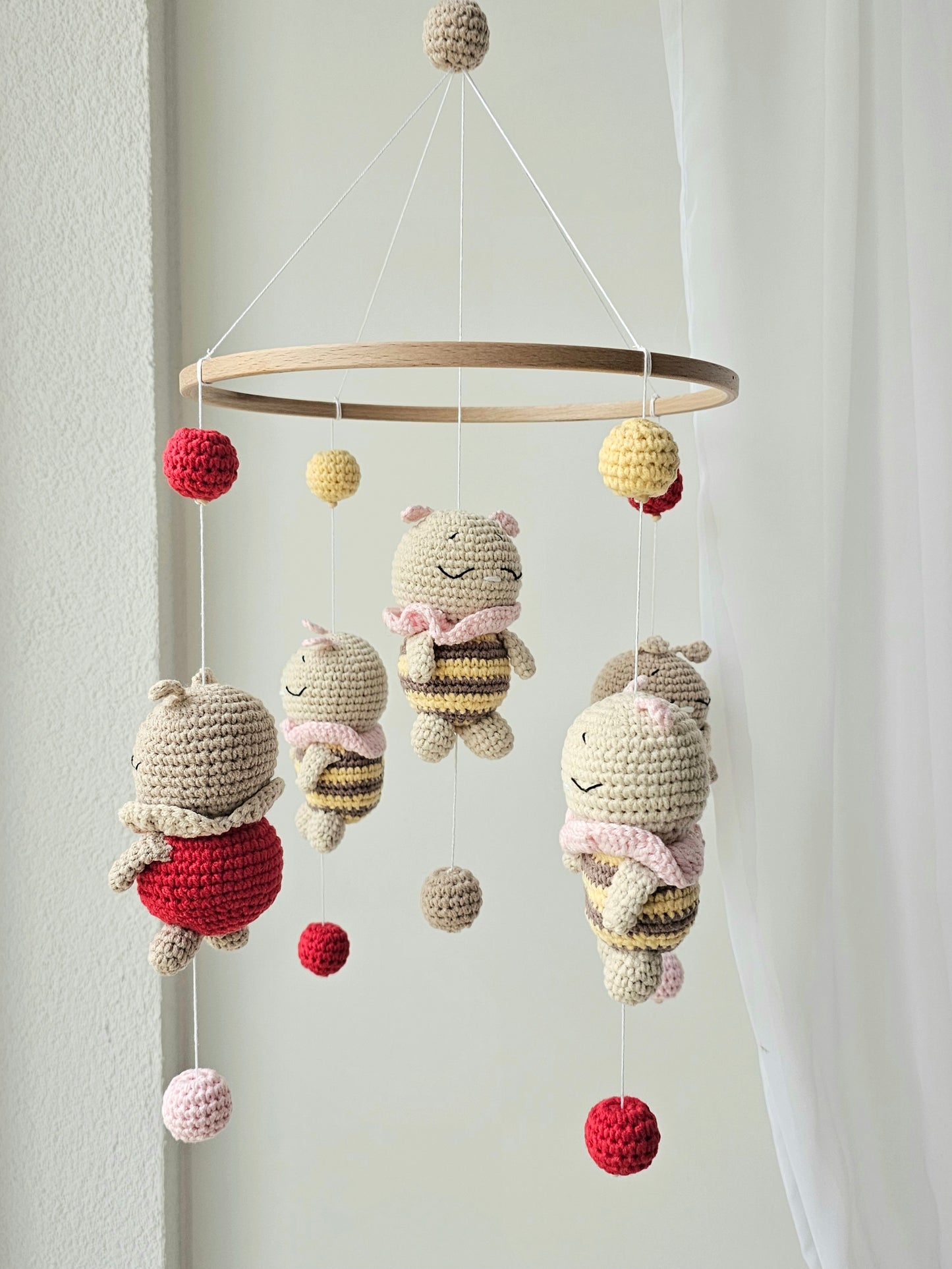 Baby Mobile Bienchen und Marienkäfer
