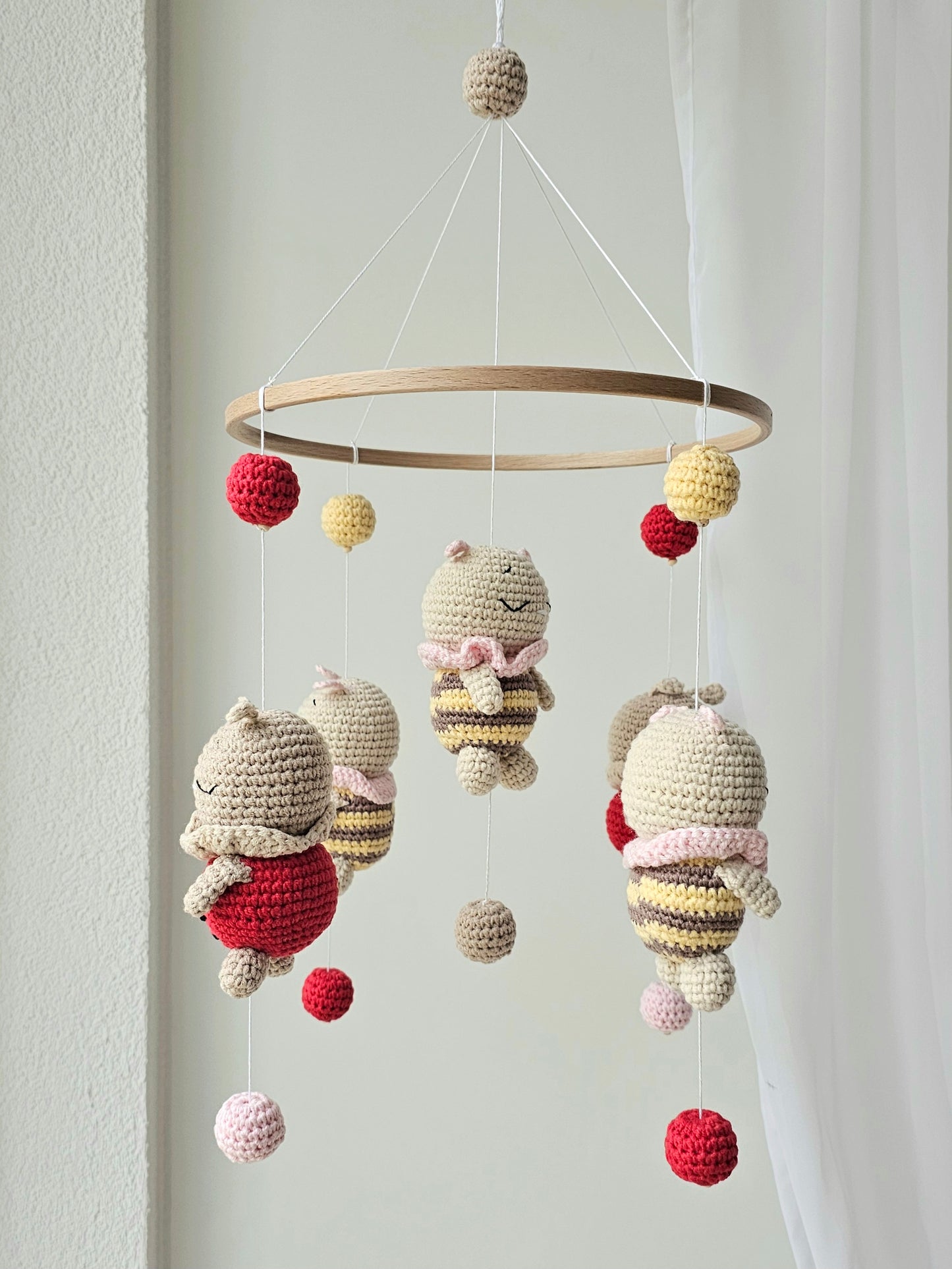 Baby Mobile Bienchen und Marienkäfer