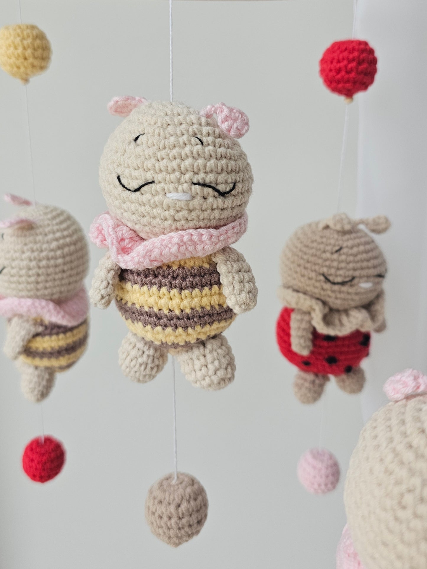 Baby Mobile Bienchen und Marienkäfer