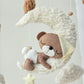 Baby Mobile Pouffy Bärchen crème/hellbraun
