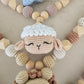 Kinderwagenkette Basic kleines Schaf weiss/beige