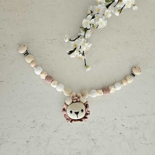 Kinderwagenkette Basic Löwe braun/beige