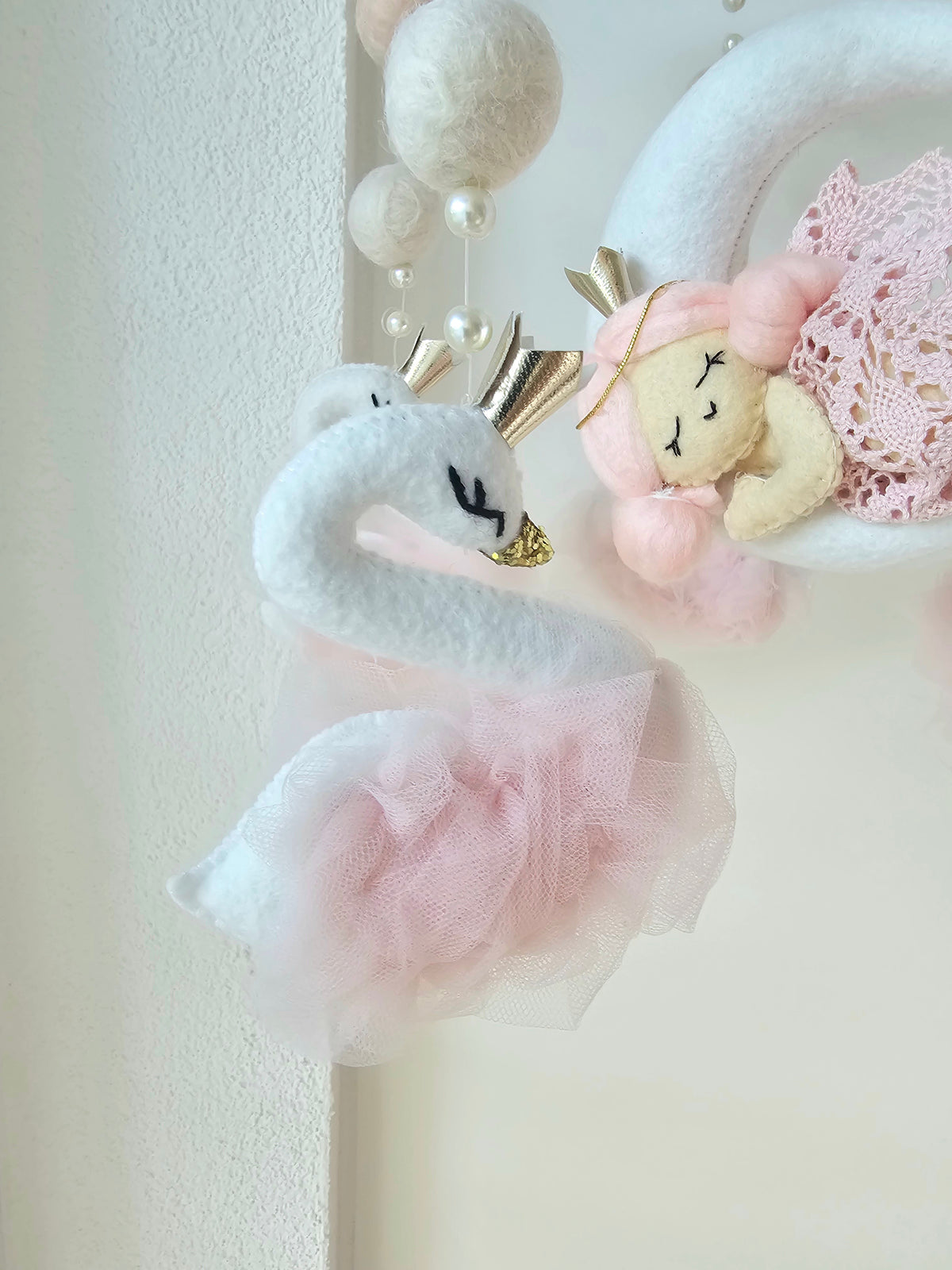 Baby Mobile Flower Pouffy Püppchen