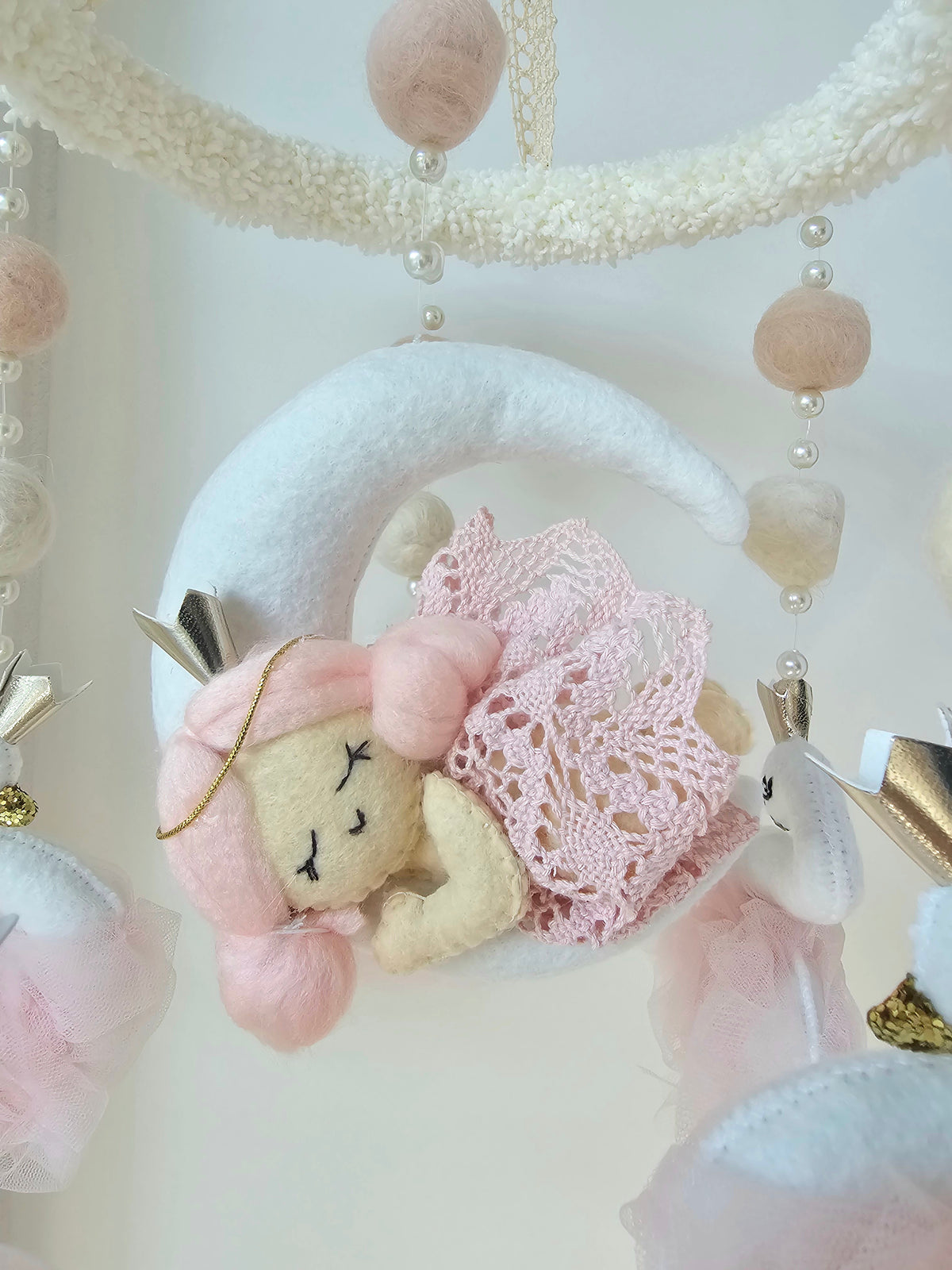 Baby Mobile Flower Pouffy Püppchen