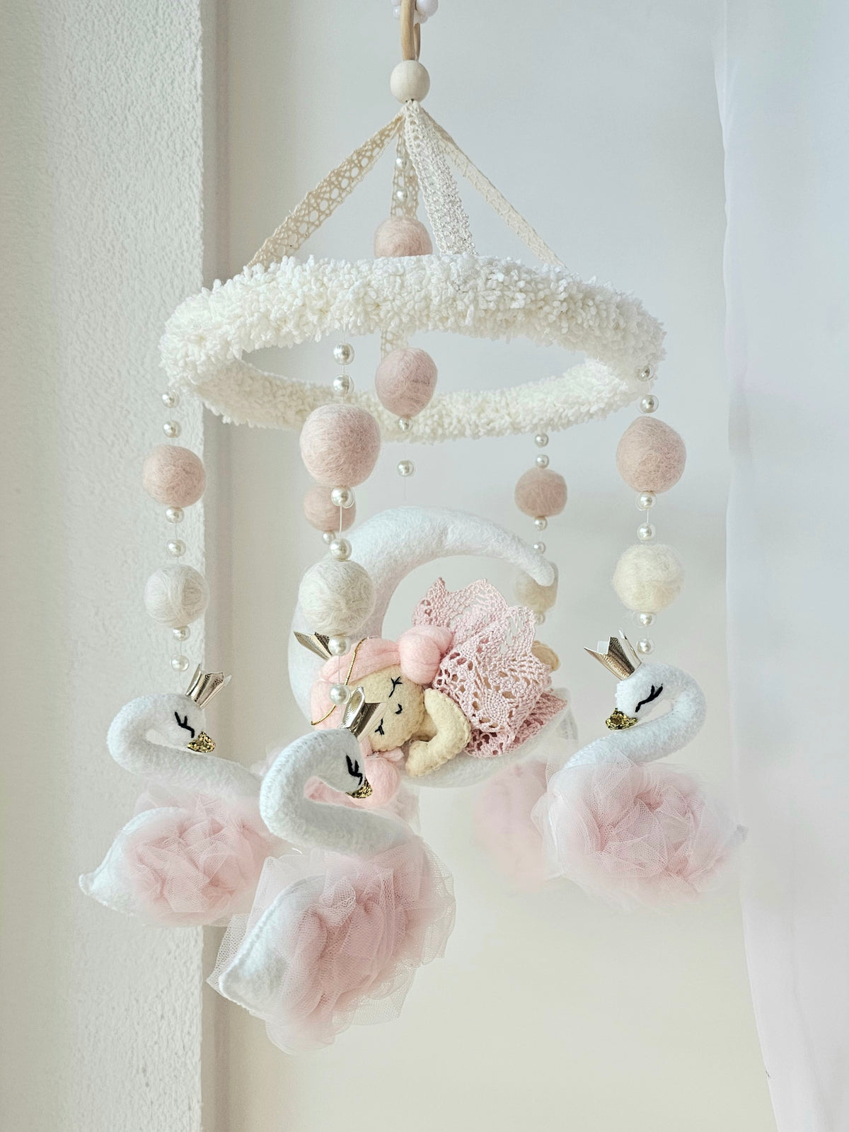 Baby Mobile Flower Pouffy Püppchen