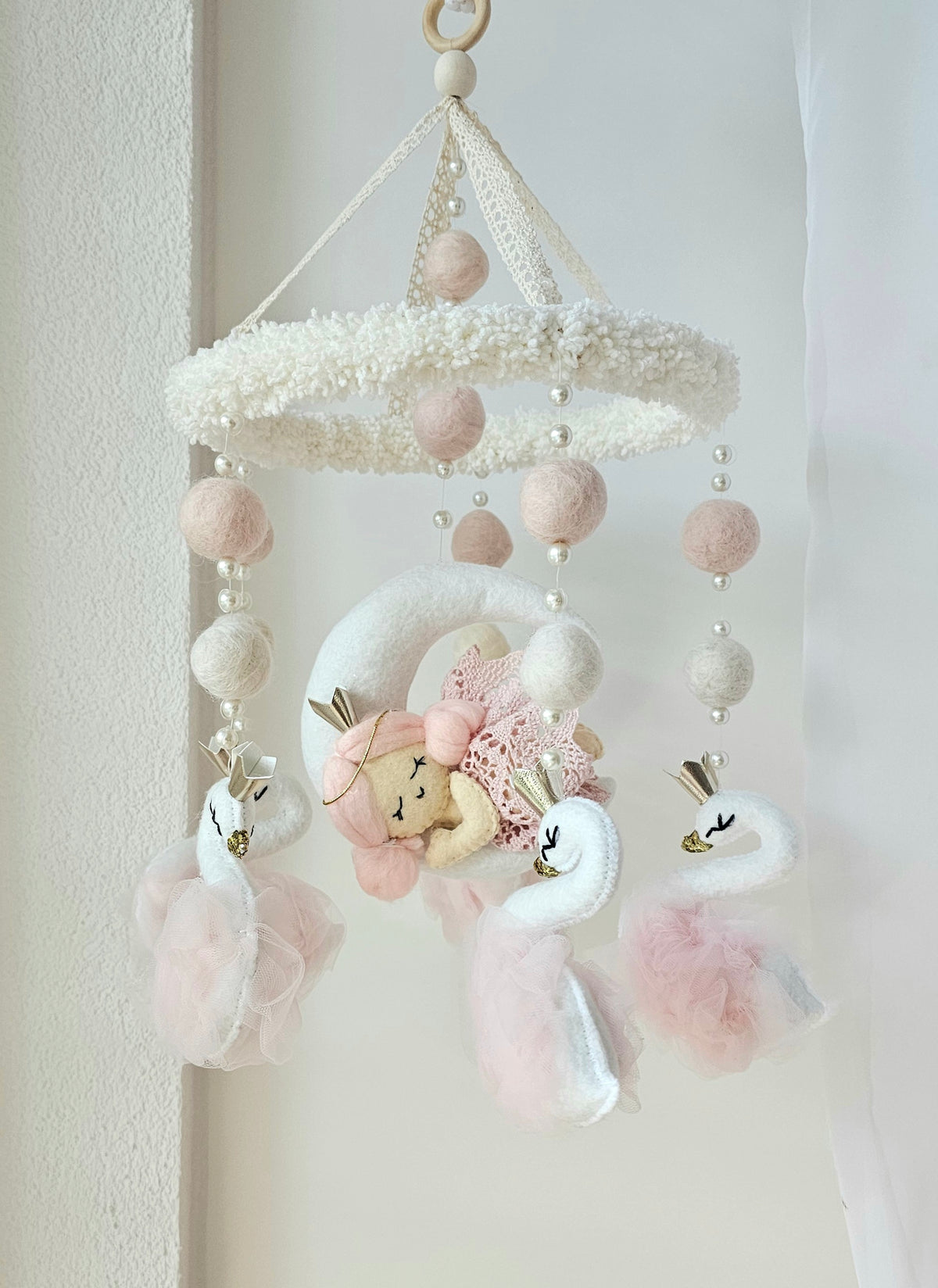 Baby Mobile Flower Pouffy Püppchen