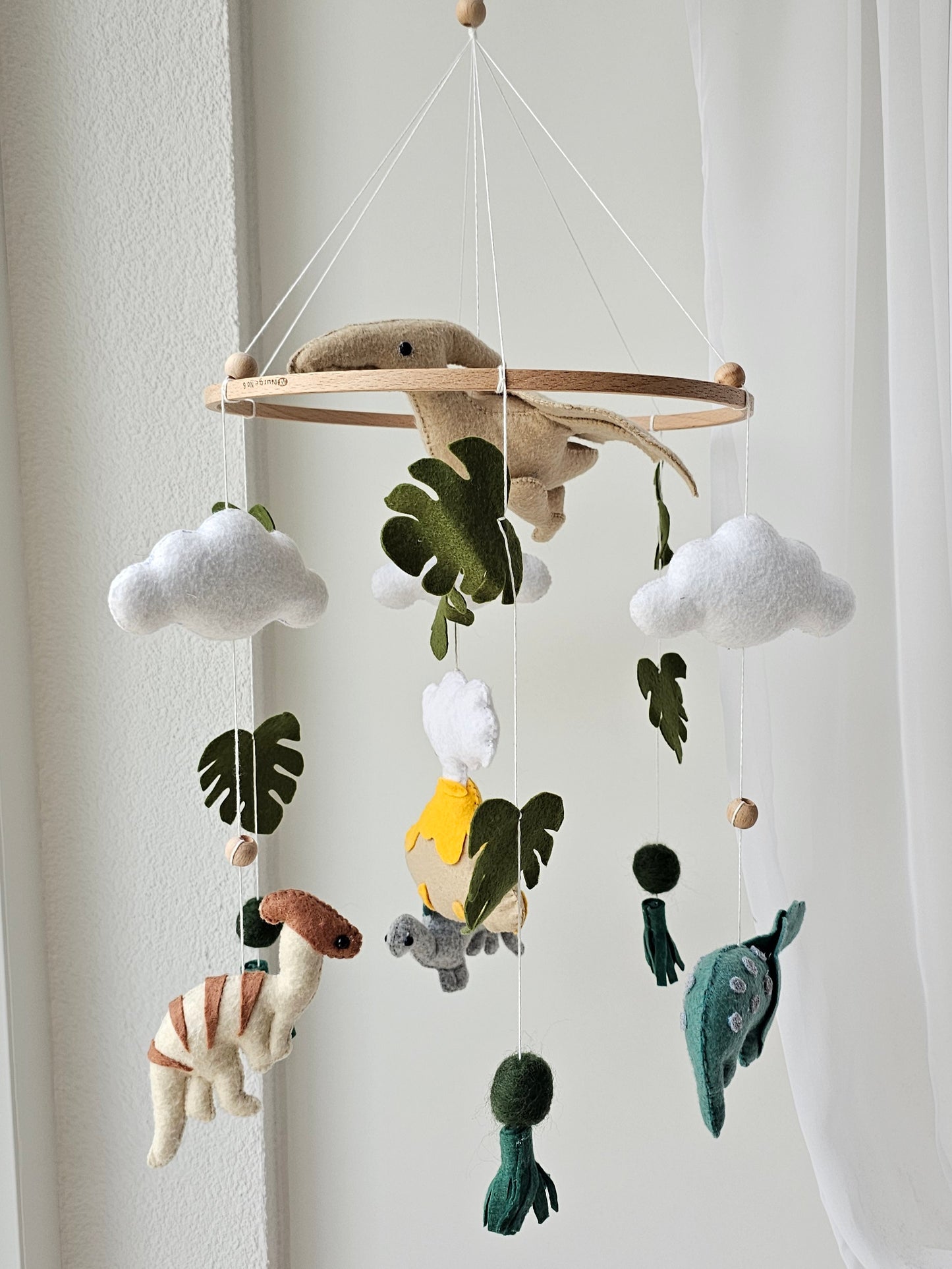 Baby Mobile Dinosaurier mit Vulkan