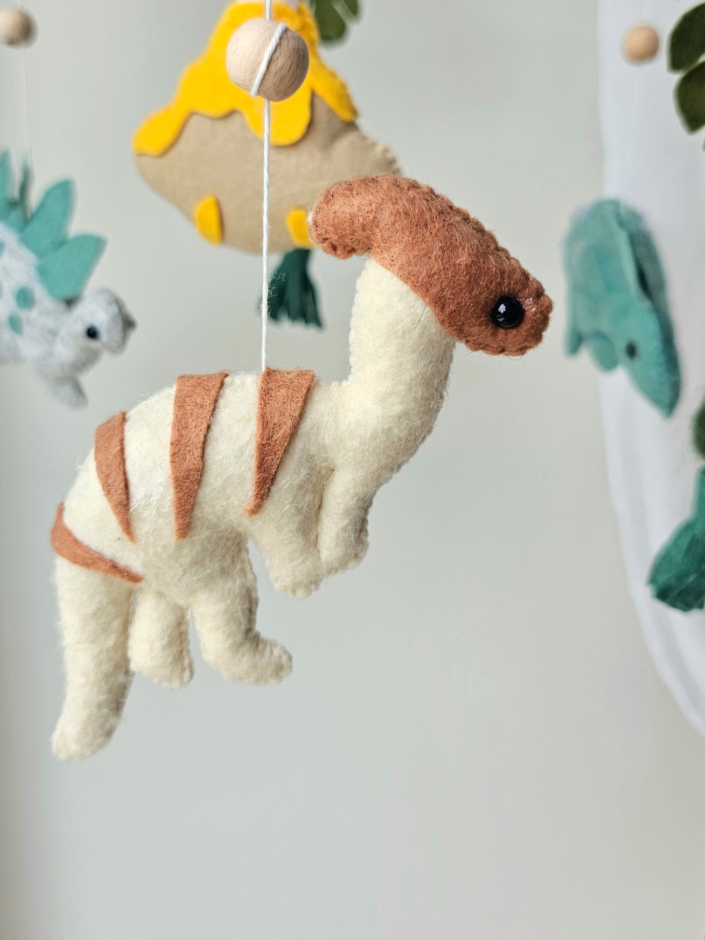 Baby Mobile Dinosaurier mit Vulkan