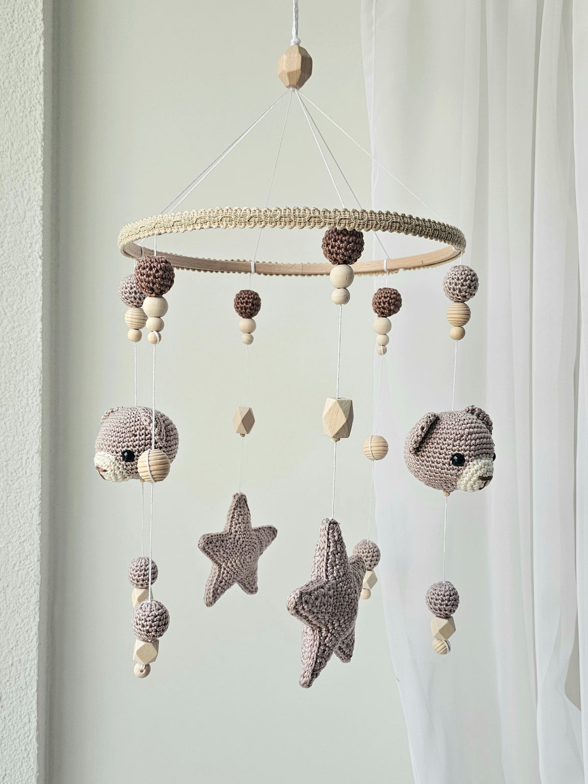Baby Mobile Häkelliebe Bärchen